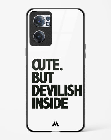 Cute But Devilish Inside Glass Case Phone Cover (OnePlus)