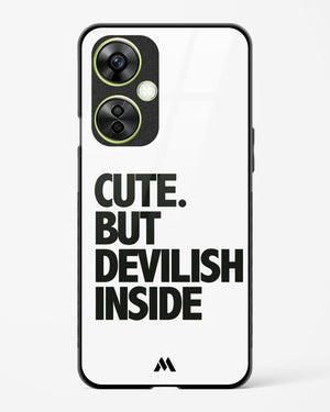 Cute But Devilish Inside Glass Case Phone Cover (OnePlus)