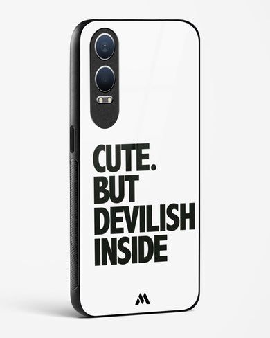 Cute But Devilish Inside Glass Case Phone Cover (OnePlus)