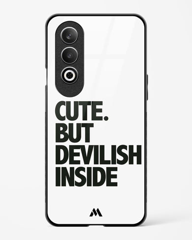 Cute But Devilish Inside Glass Case Phone Cover (OnePlus)