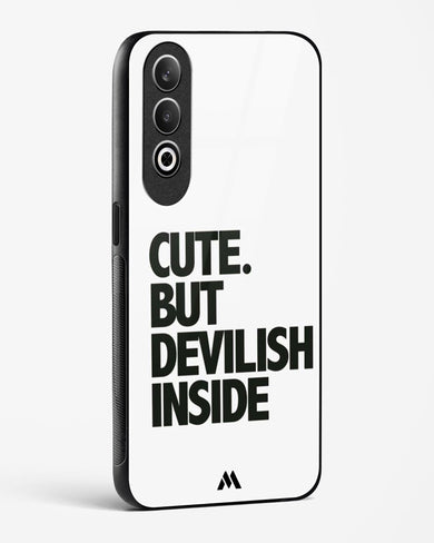 Cute But Devilish Inside Glass Case Phone Cover (OnePlus)