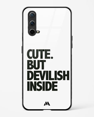 Cute But Devilish Inside Glass Case Phone Cover (OnePlus)