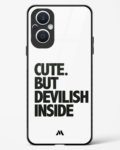 Cute But Devilish Inside Glass Case Phone Cover (OnePlus)