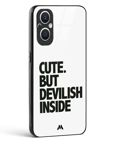 Cute But Devilish Inside Glass Case Phone Cover (OnePlus)