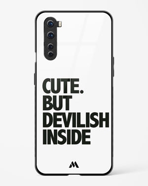 Cute But Devilish Inside Glass Case Phone Cover (OnePlus)