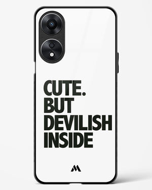 Cute But Devilish Inside Glass Case Phone Cover (Oppo)