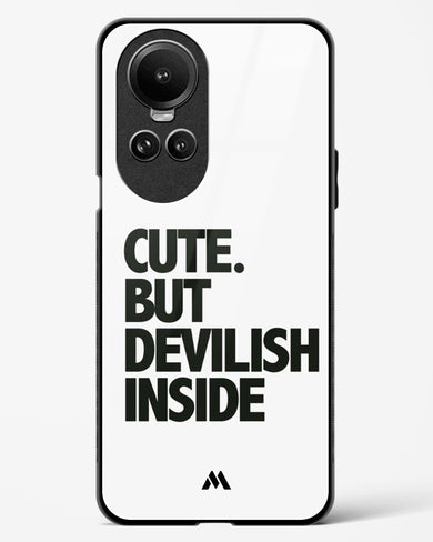 Cute But Devilish Inside Glass Case Phone Cover (Oppo)