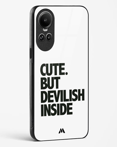 Cute But Devilish Inside Glass Case Phone Cover (Oppo)