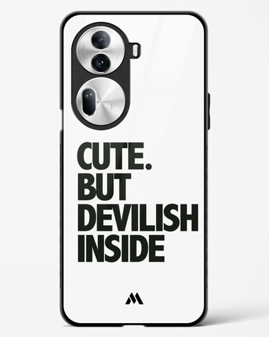 Cute But Devilish Inside Glass Case Phone Cover (Oppo)