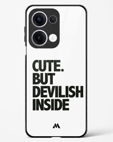 Cute But Devilish Inside Glass Case Phone Cover (Oppo)