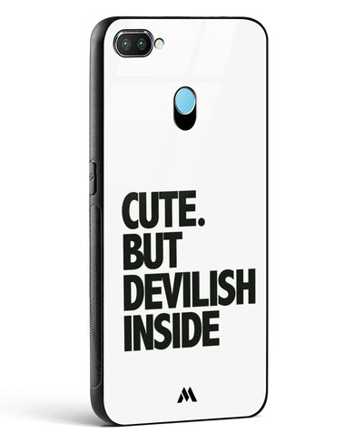 Cute But Devilish Inside Glass Case Phone Cover (Realme)