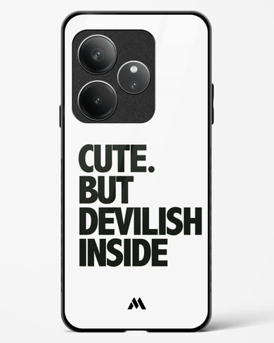 Cute But Devilish Inside Glass Case Phone Cover (Realme)