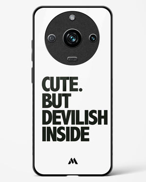 Cute But Devilish Inside Glass Case Phone Cover-(Realme)