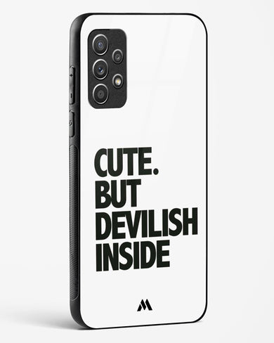 Cute But Devilish Inside Glass Case Phone Cover-(Samsung)