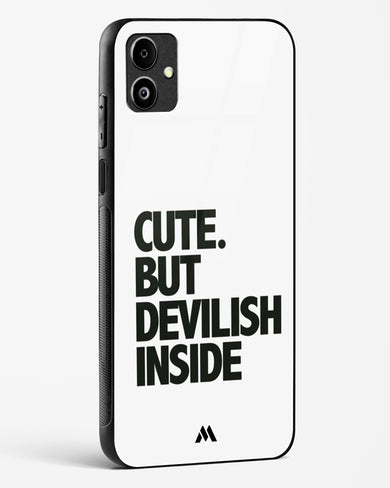 Cute But Devilish Inside Glass Case Phone Cover-(Samsung)