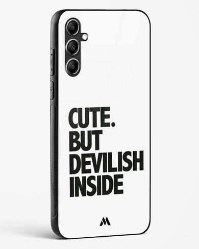 Cute But Devilish Inside Glass Case Phone Cover-(Samsung)