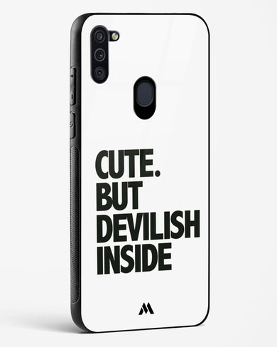 Cute But Devilish Inside Glass Case Phone Cover-(Samsung)