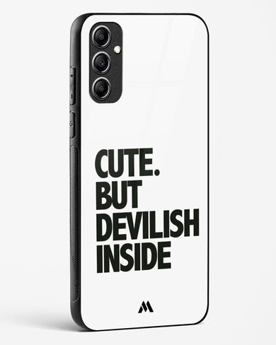 Cute But Devilish Inside Glass Case Phone Cover-(Samsung)