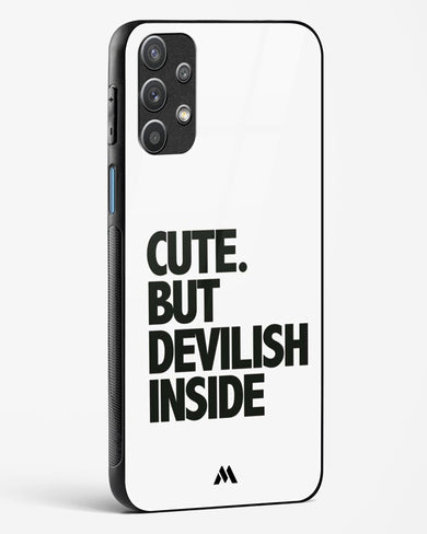 Cute But Devilish Inside Glass Case Phone Cover-(Samsung)