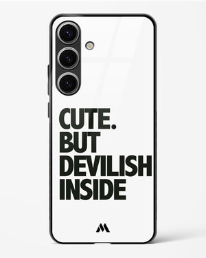 Cute But Devilish Inside Glass Case Phone Cover-(Samsung)