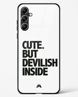 Cute But Devilish Inside Glass Case Phone Cover-(Samsung)