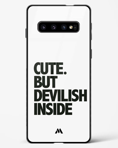 Cute But Devilish Inside Glass Case Phone Cover-(Samsung)