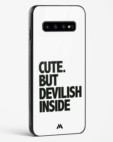 Cute But Devilish Inside Glass Case Phone Cover-(Samsung)