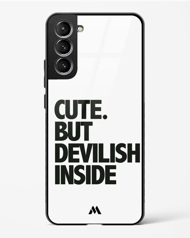 Cute But Devilish Inside Glass Case Phone Cover (Samsung)