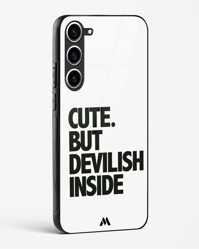 Cute But Devilish Inside Glass Case Phone Cover (Samsung)