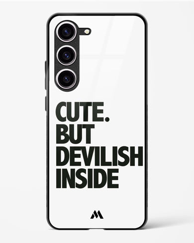 Cute But Devilish Inside Glass Case Phone Cover (Samsung)
