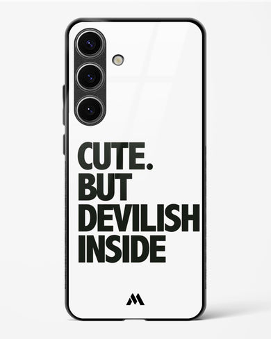 Cute But Devilish Inside Glass Case Phone Cover-(Samsung)