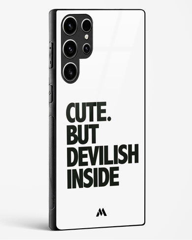 Cute But Devilish Inside Glass Case Phone Cover-(Samsung)