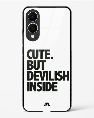 Cute But Devilish Inside Glass Case Phone Cover (Samsung)