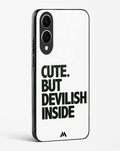 Cute But Devilish Inside Glass Case Phone Cover (Samsung)