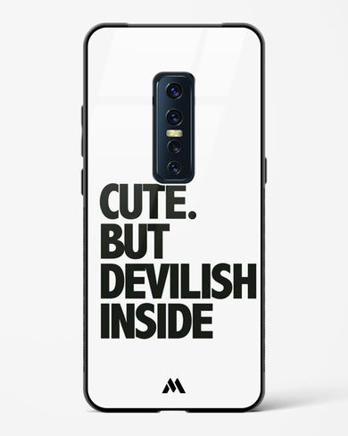 Cute But Devilish Inside Glass Case Phone Cover-(Vivo)