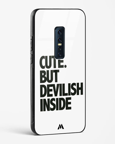 Cute But Devilish Inside Glass Case Phone Cover-(Vivo)