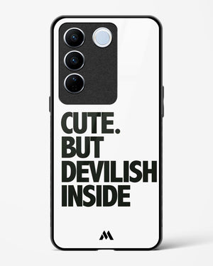 Cute But Devilish Inside Glass Case Phone Cover-(Vivo)