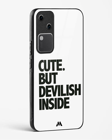 Cute But Devilish Inside Glass Case Phone Cover (Vivo)