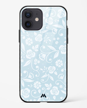 Floral Blue Zephyrs Glass Case Phone Cover (Apple)