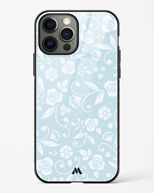Floral Blue Zephyrs Glass Case Phone Cover (Apple)