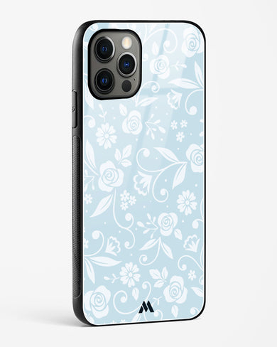 Floral Blue Zephyrs Glass Case Phone Cover (Apple)