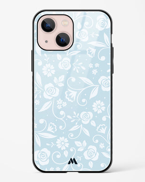 Floral Blue Zephyrs Glass Case Phone Cover (Apple)