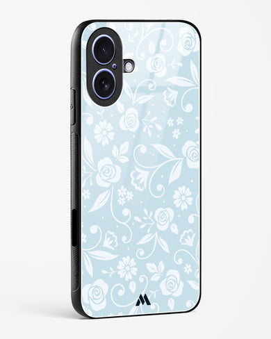 Floral Blue Zephyrs Glass Case Phone Cover (Apple)