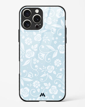 Floral Blue Zephyrs Glass Case Phone Cover (Apple)