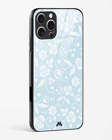 Floral Blue Zephyrs Glass Case Phone Cover (Apple)