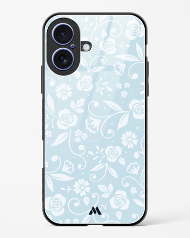 Floral Blue Zephyrs Glass Case Phone Cover (Apple)