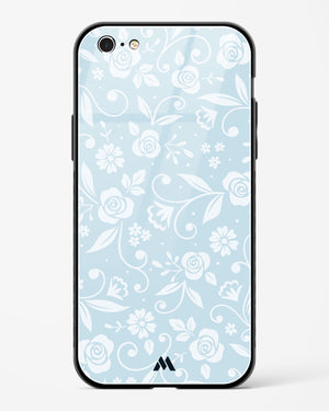 Floral Blue Zephyrs Glass Case Phone Cover (Apple)