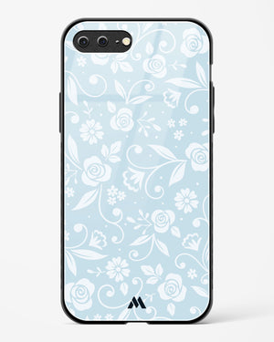 Floral Blue Zephyrs Glass Case Phone Cover (Apple)