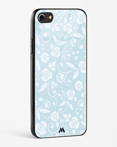 Floral Blue Zephyrs Glass Case Phone Cover (Apple)