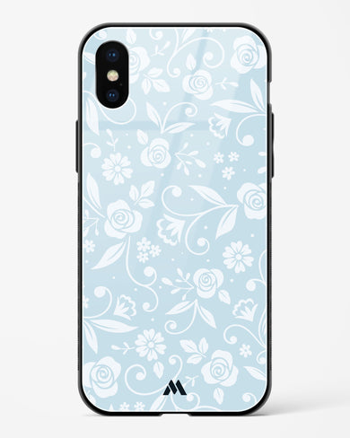 Floral Blue Zephyrs Glass Case Phone Cover (Apple)